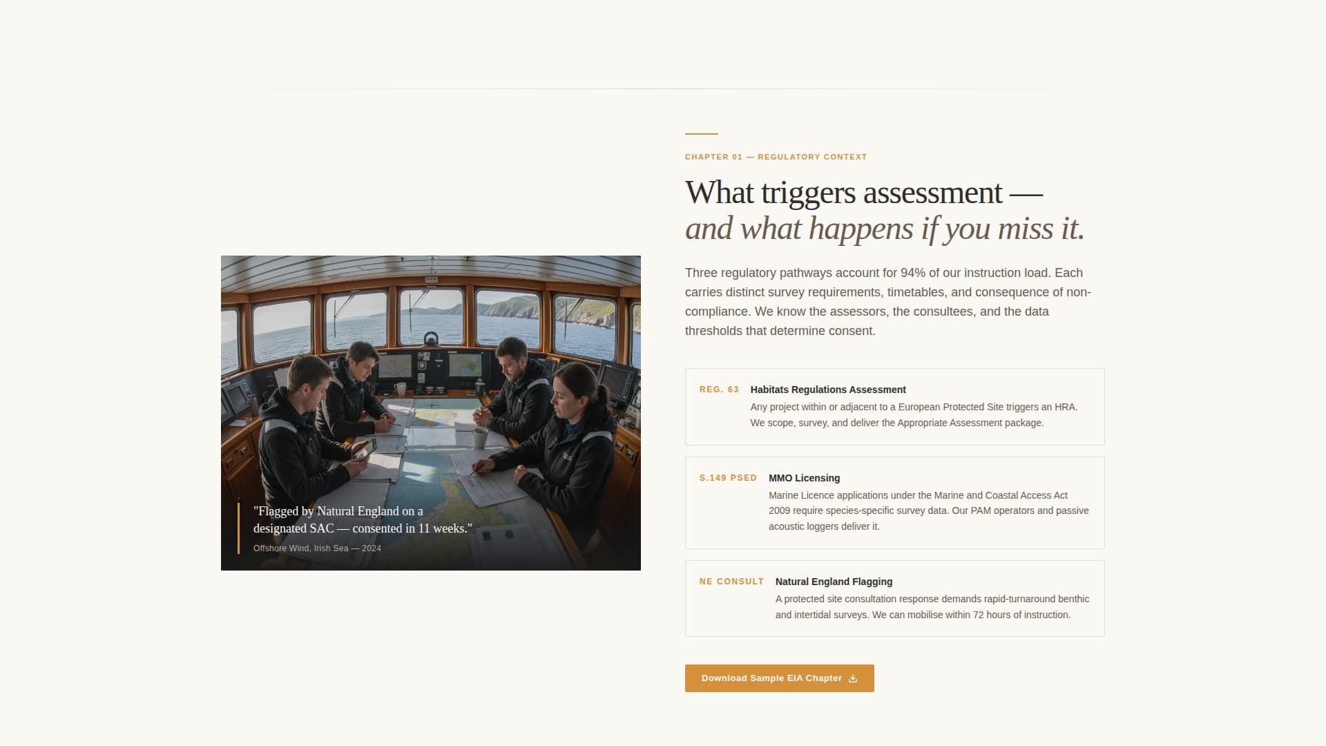 Marine Environmental Consulting Website Template