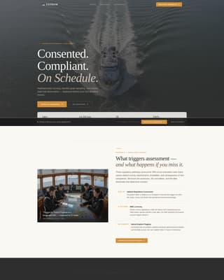Marine Environmental Consulting Website Template