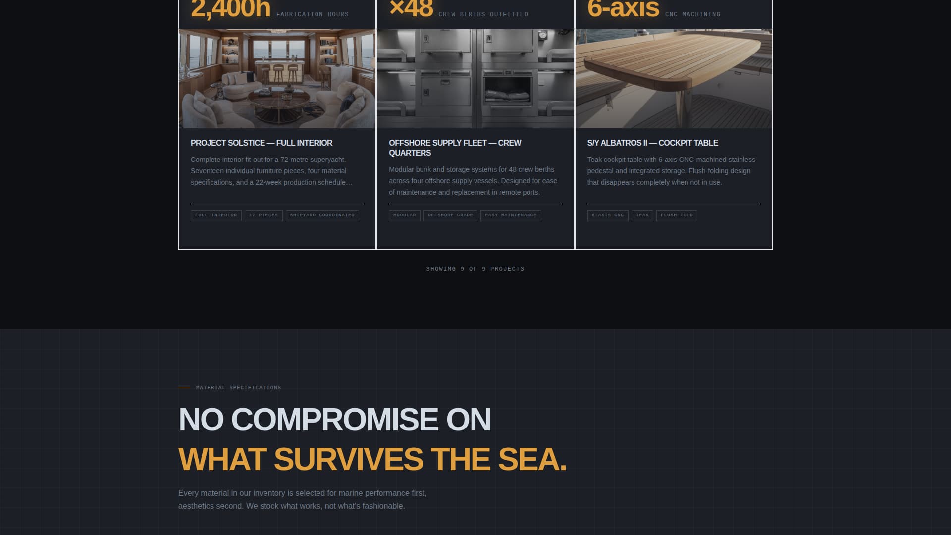 Marine Equipment & Supply Advanced Professional Website Template