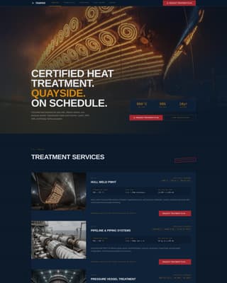 Marine Manufacturing Privacy Policy Website Template