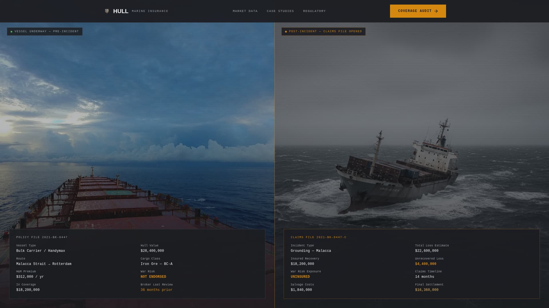 Marine Insurance Broker Website Template
