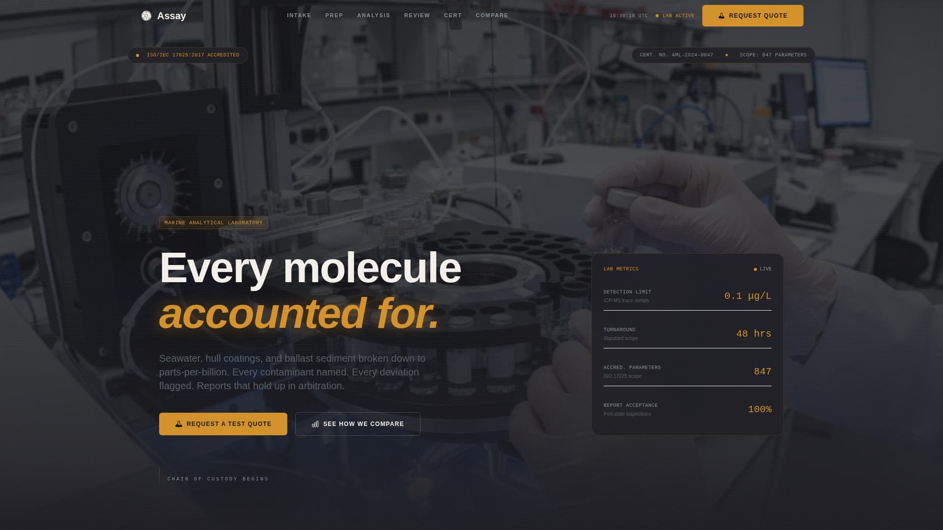 Marine Manufacturing Specialist Privacy Policy Website Template