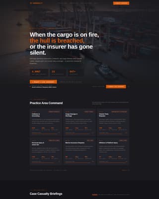 Maritime Law Firm Website Template