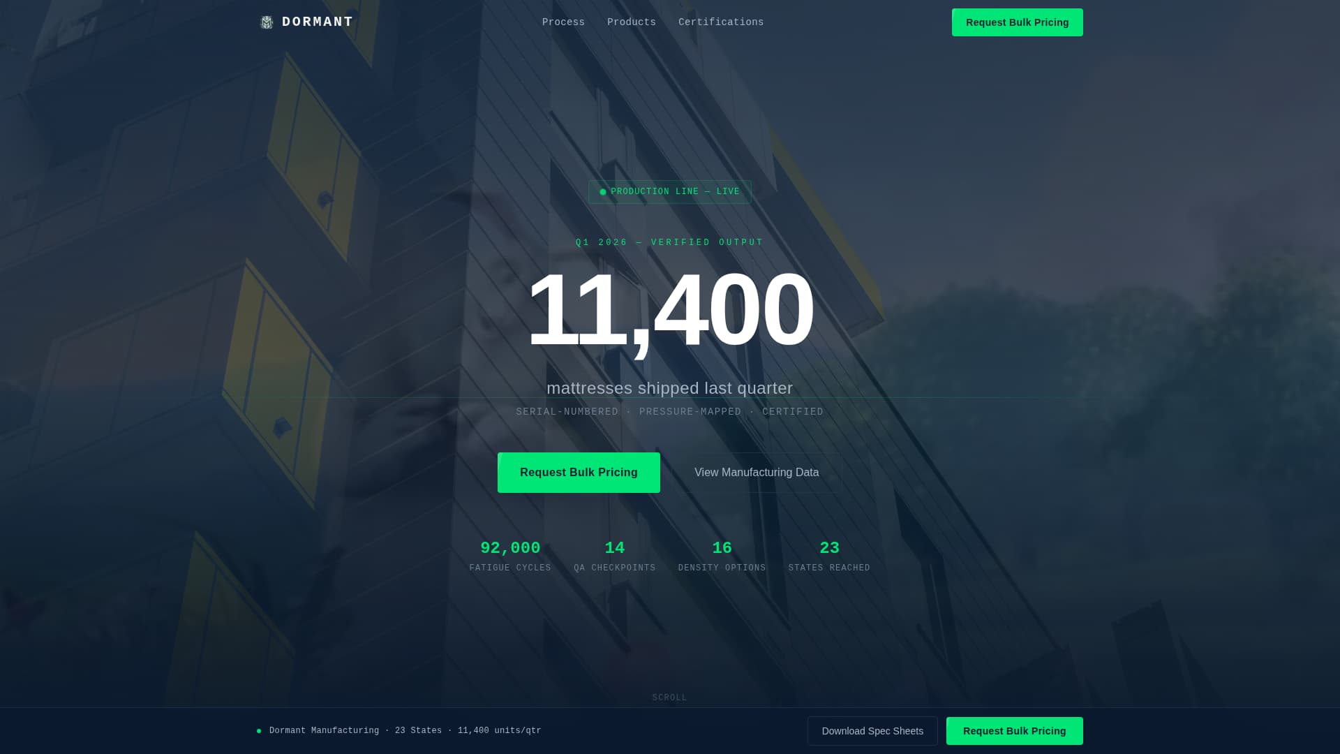 Wood & Furniture Manufacturing Pricing Website Template