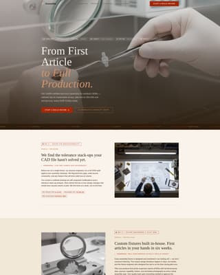 Medical Device Manufacturing Specialist Reviews Website Template