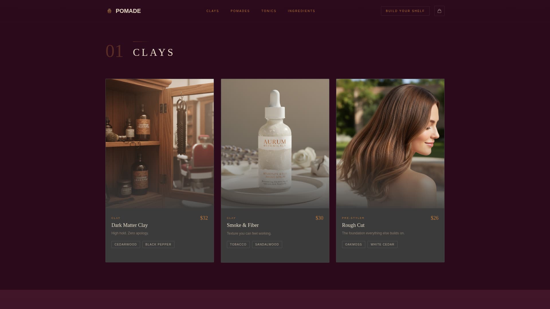Hair Care Brand & Product Local Professional Website Template