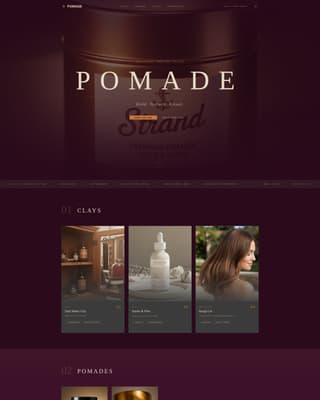 Hair Care Brand & Product Local Professional Website Template