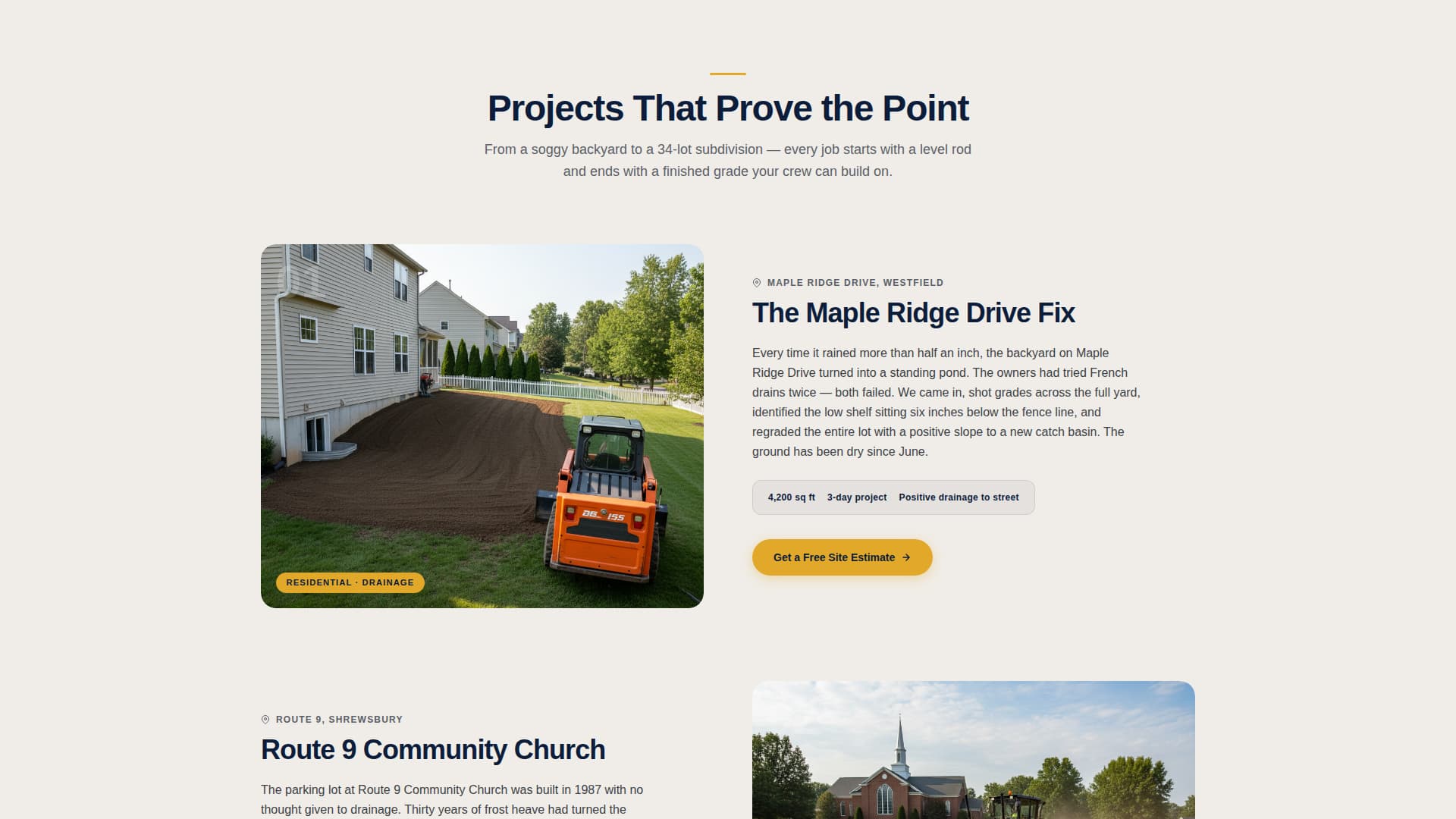 Specialist Demolition & Site Work Professional Website Template