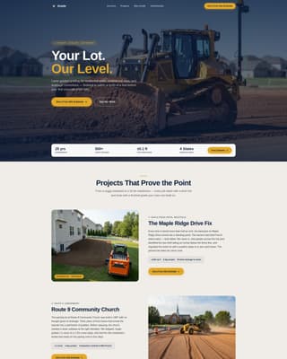 Specialist Demolition & Site Work Professional Website Template