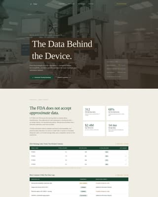 Medical Device Manufacturing Specialist Directory Website Template