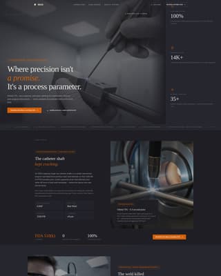 Medical Device Manufacturing Reviews Website Template