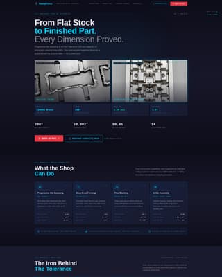 Metal & Steel Fabrication Professional Website Template