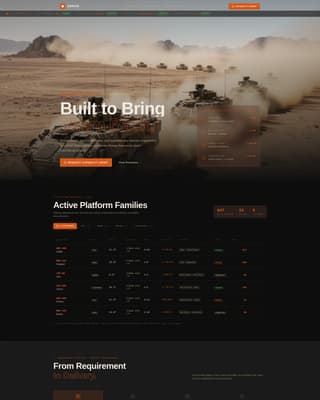 Defense Contractor & Military Local Professional Website Template