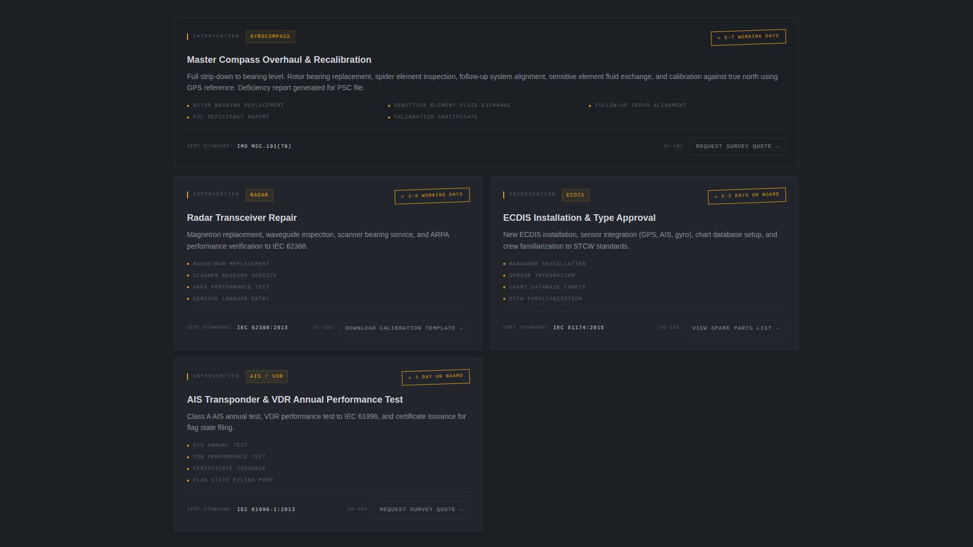 Marine Equipment & Supply Specialist Privacy Policy Website Template