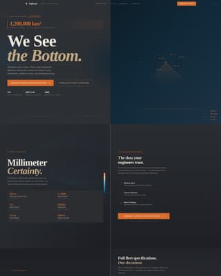 Ocean Floor Mapping & Hydrographic Survey Website Template