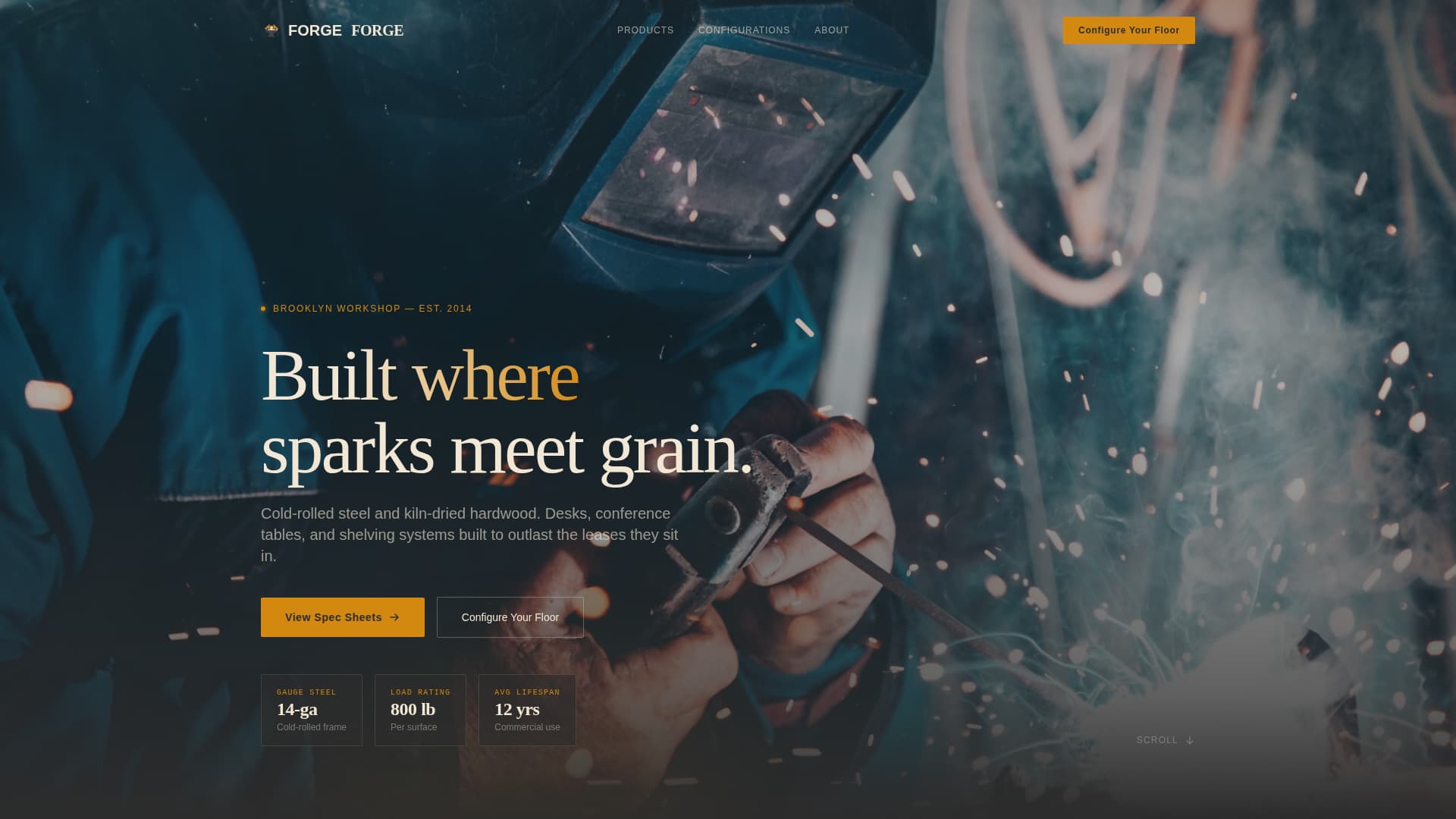 Wood & Furniture Manufacturing Specialist Professional Website Template