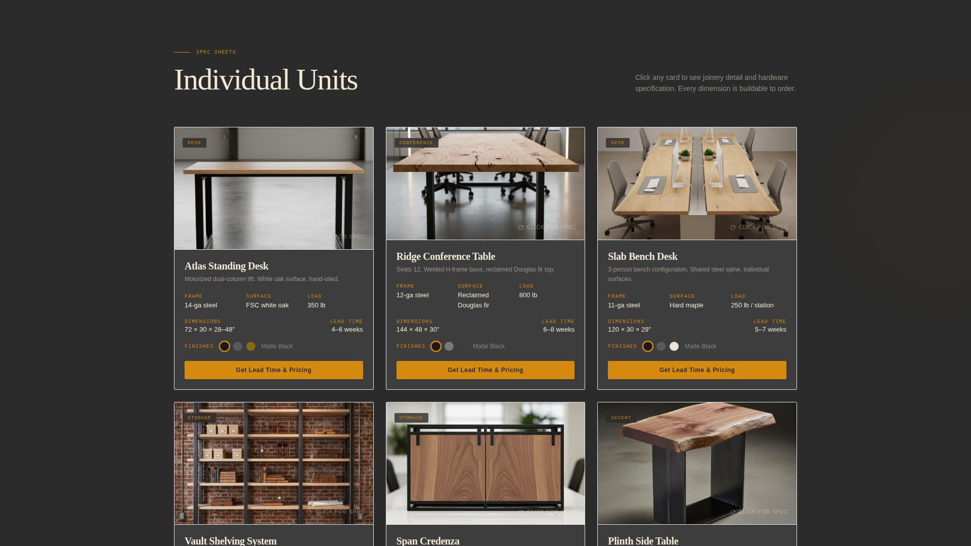 Wood & Furniture Manufacturing Specialist Professional Website Template