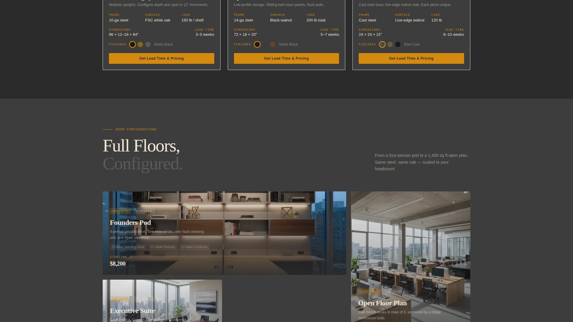 Wood & Furniture Manufacturing Specialist Professional Website Template
