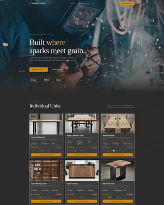 Wood & Furniture Manufacturing Specialist Professional Website Template