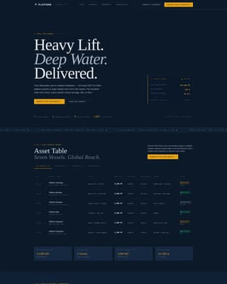 Offshore Platform Construction Company Website Template
