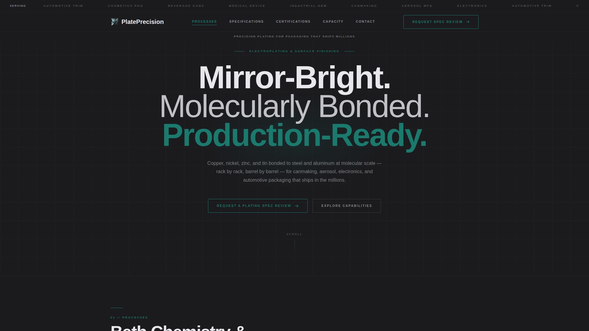 Packaging Manufacturing Directory Website Template
