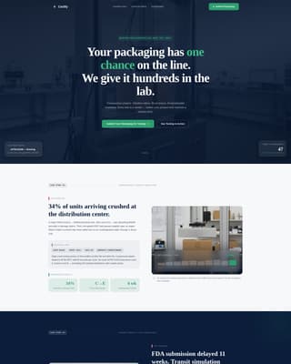Packaging Manufacturing Advanced Pricing Website Template