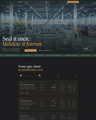 Packaging Manufacturing Specialist Professional Website Template