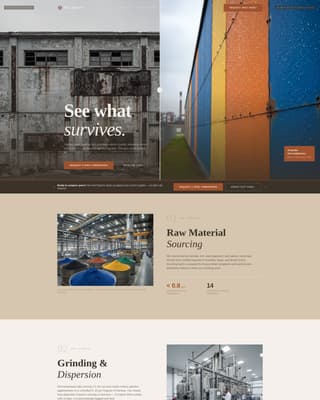 Chemical & Pharmaceutical Manufacturing Portfolio Website Template
