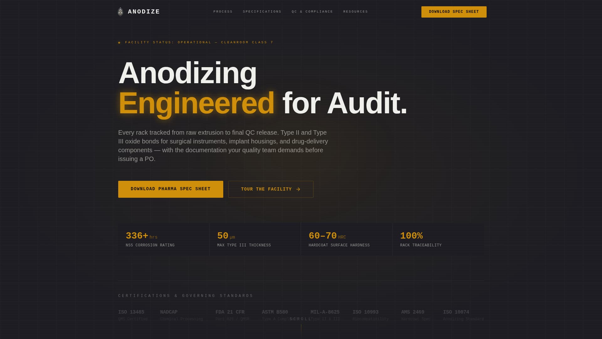 Pharmaceutical Manufacturing Privacy Policy Website Template