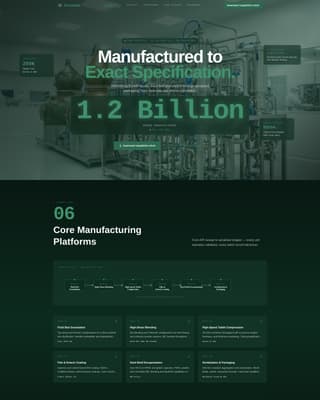 Complete Pharmaceutical Manufacturing Privacy Policy & Terms Website Template