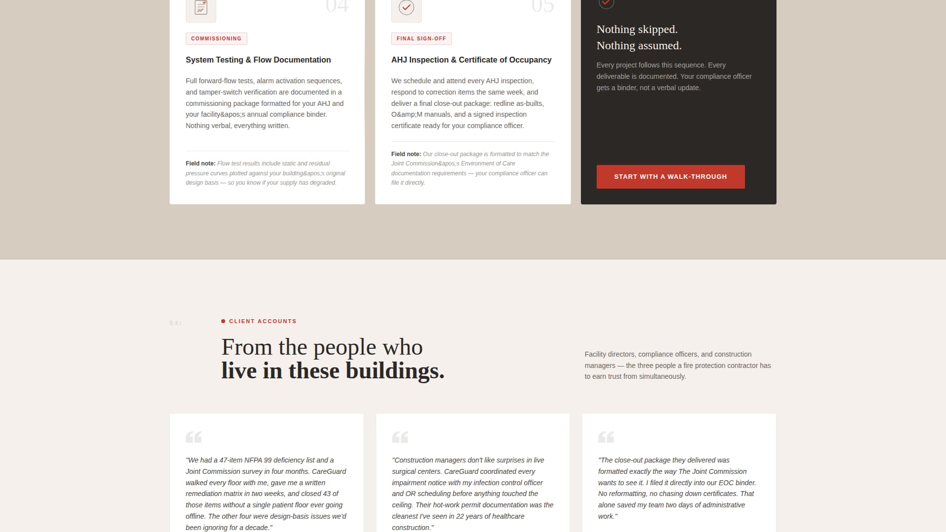 Hospital & Clinic Construction Privacy Policy & Terms Website Template
