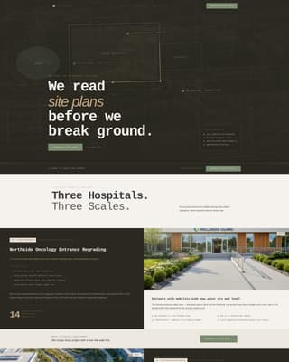 Specialist Hospital & Clinic Construction Appointment Booking Website Template