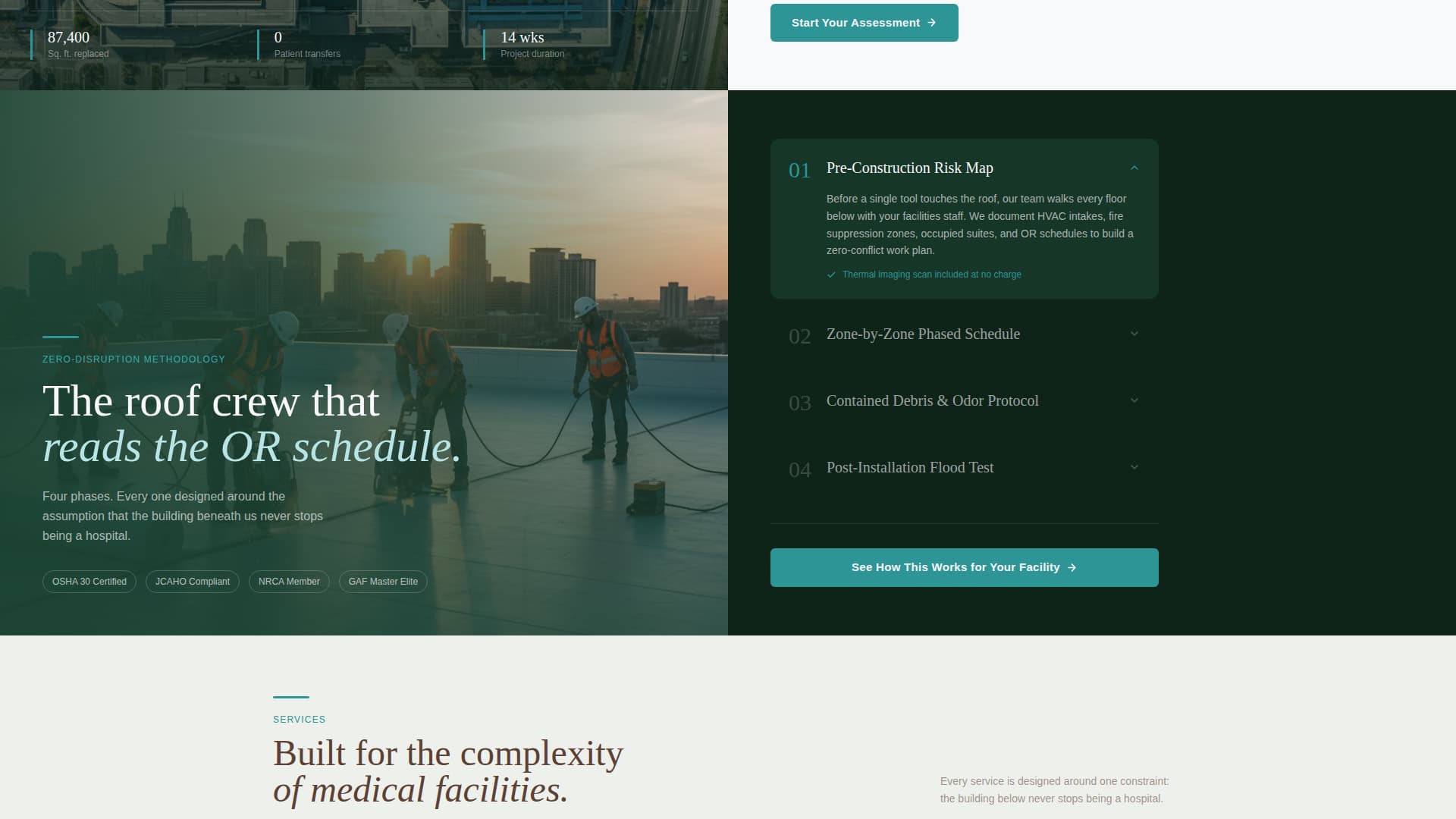 Hospital & Clinic Construction Professional Website Template