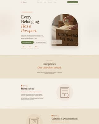 Specialist Moving & Relocation Professional Website Template