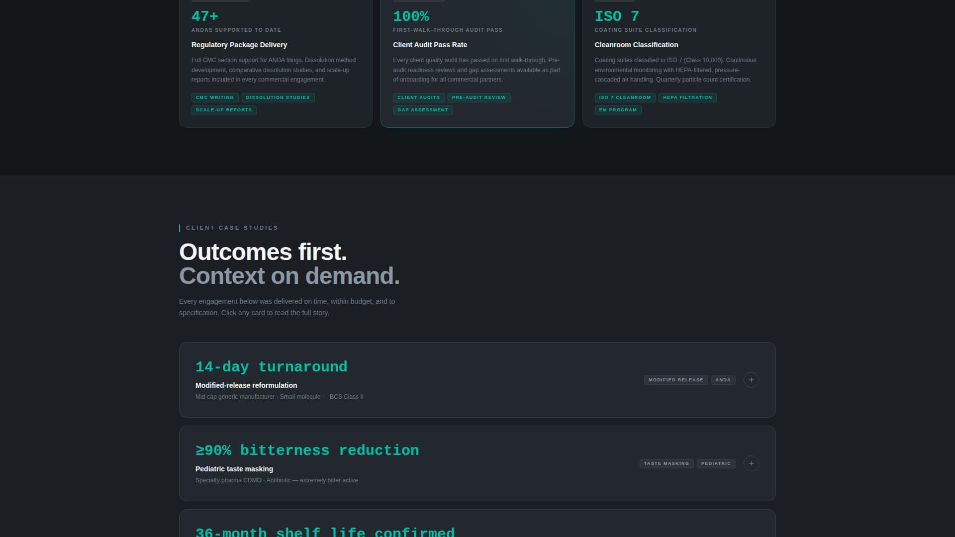 Pharmaceutical Manufacturing Specialist Portfolio Website Template
