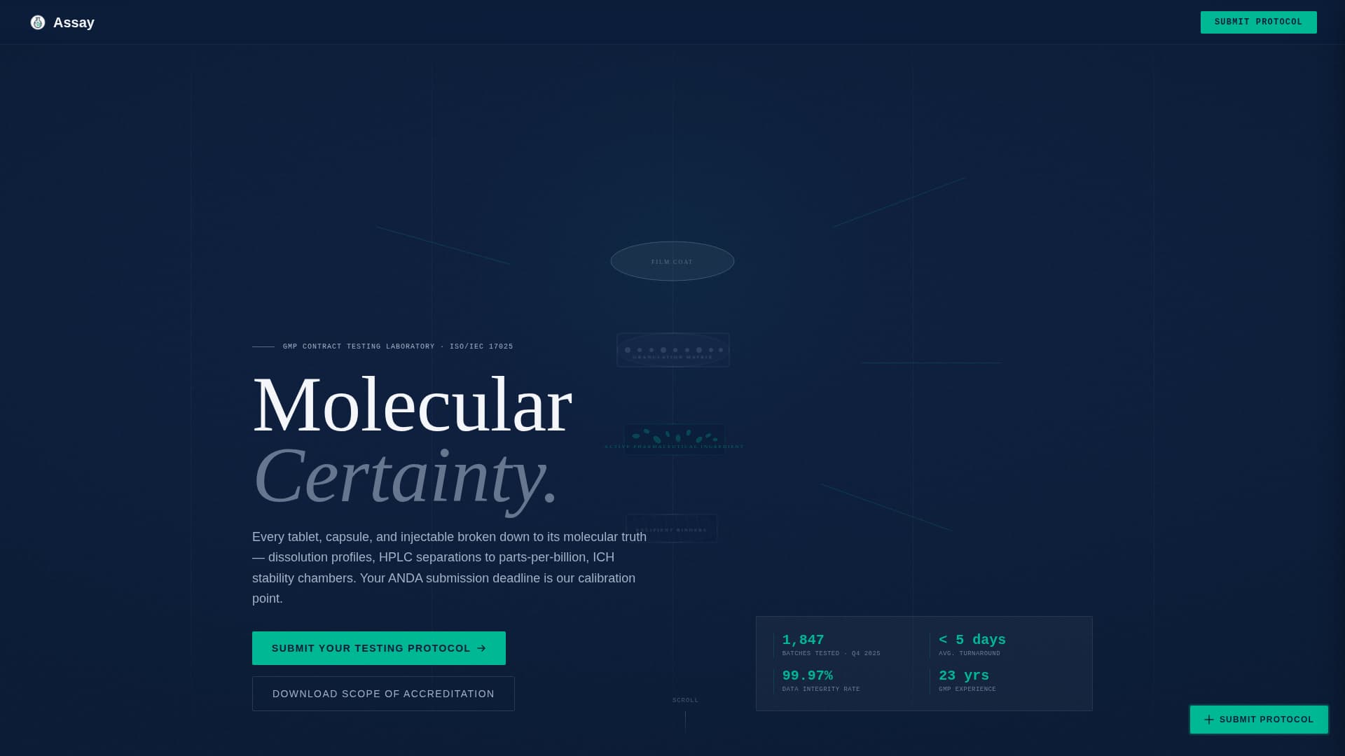 Pharmaceutical Manufacturing Professional Website Template