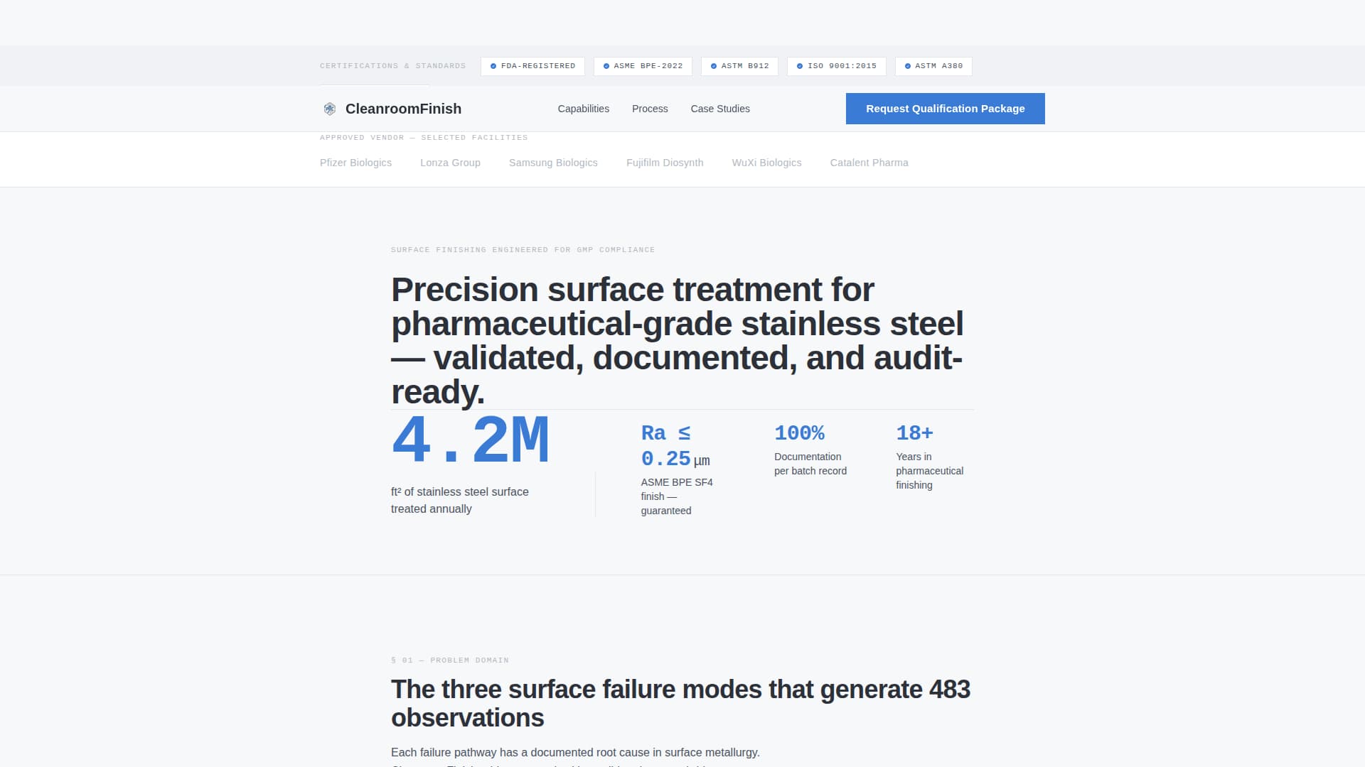 Pharmaceutical Manufacturing Directory Website Template