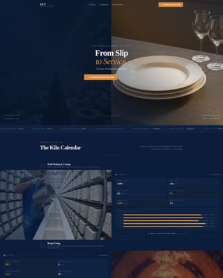 Ceramics & Glass Manufacturing Specialist Professional Website Template