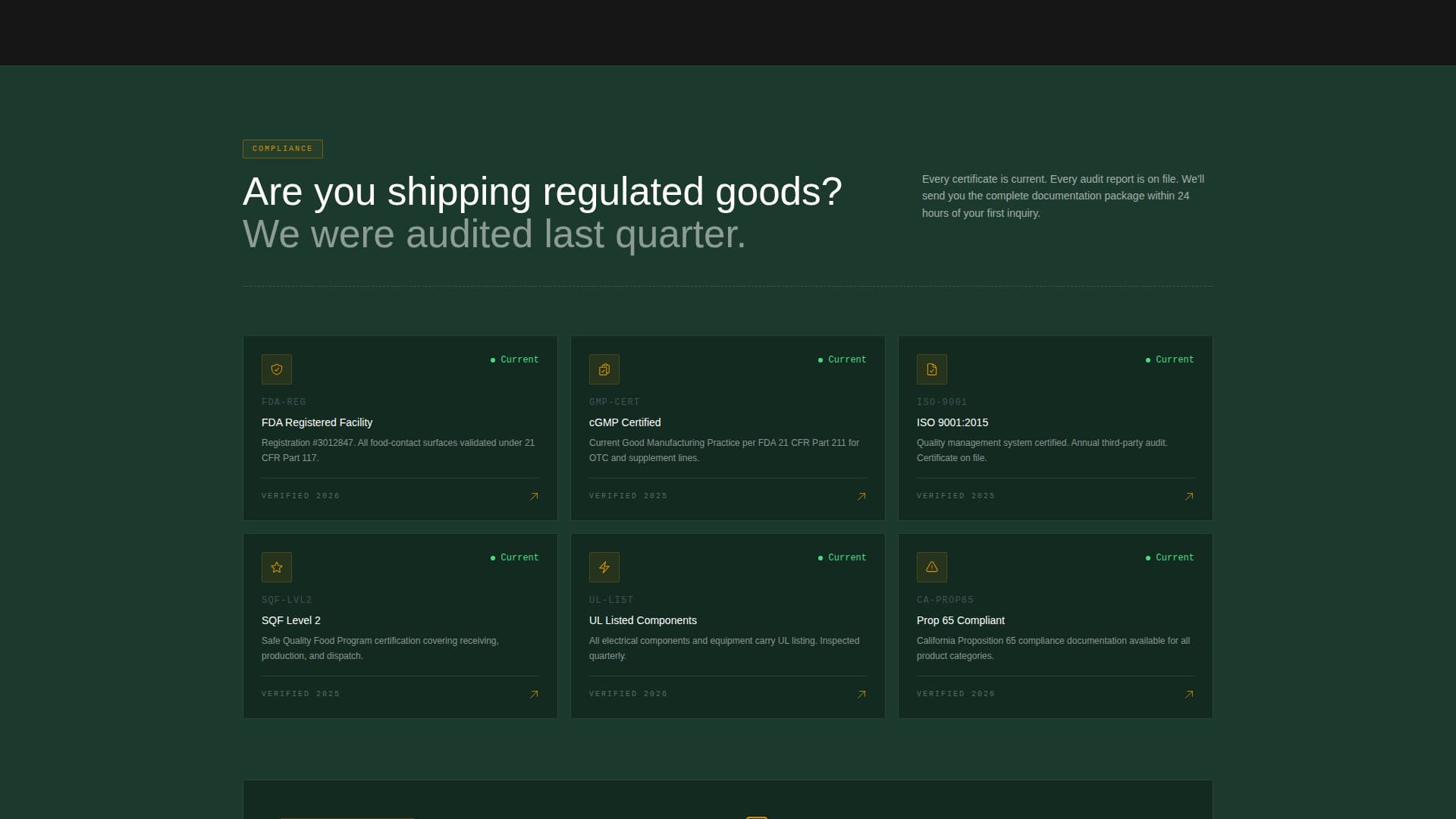 Manufacturing Company Professional Website Template