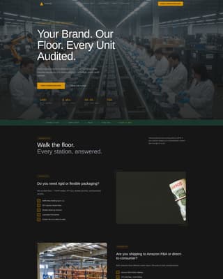 Manufacturing Company Professional Website Template