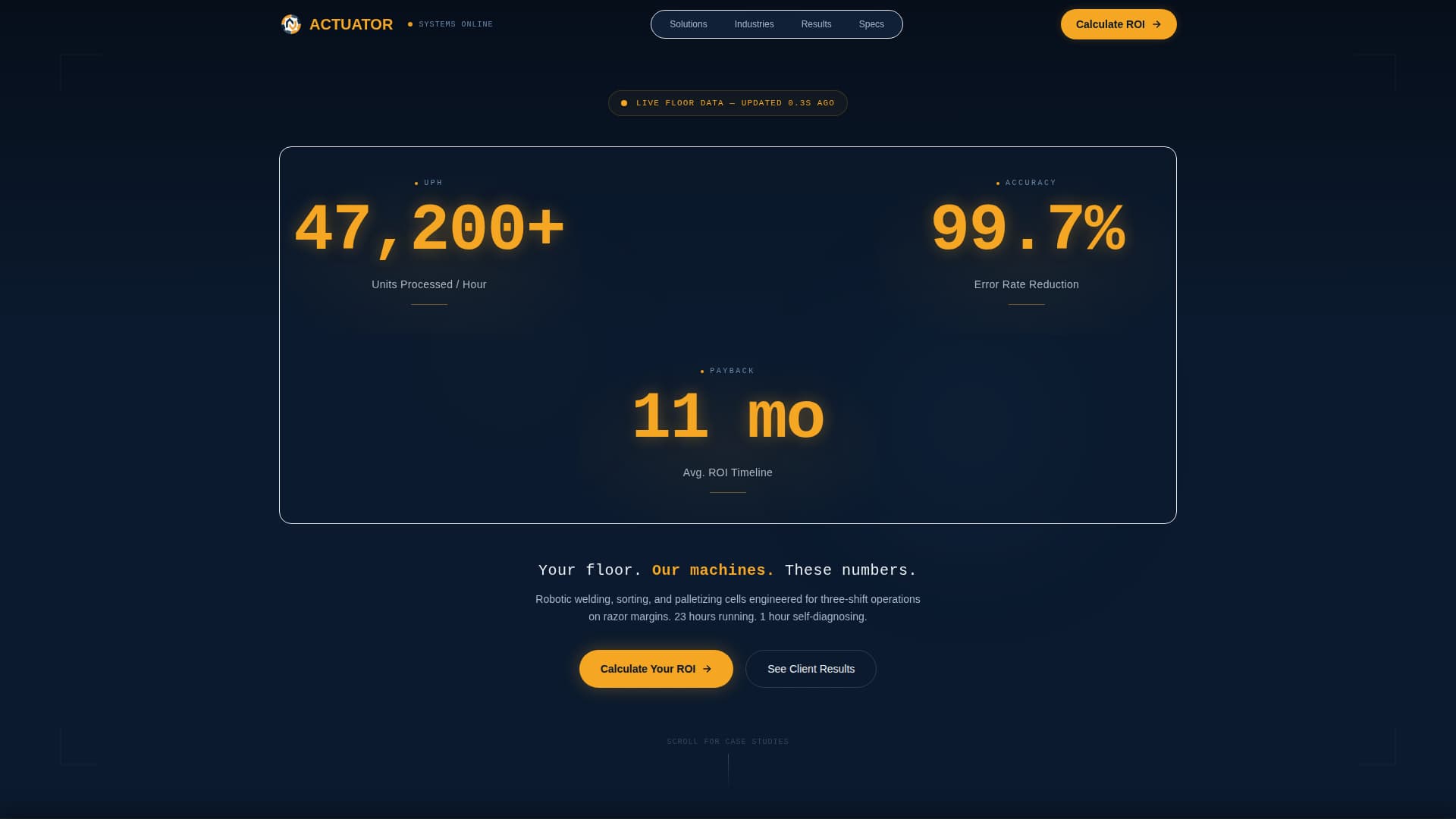 Complete Robotics & Automation Cost Estimator Website Template