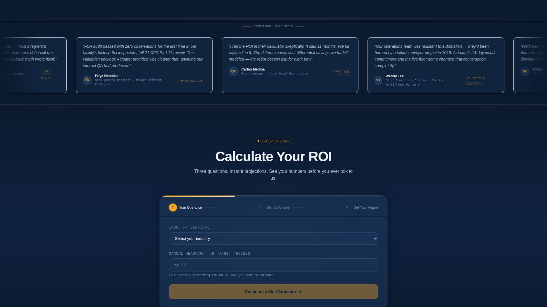 Complete Robotics & Automation Cost Estimator Website Template