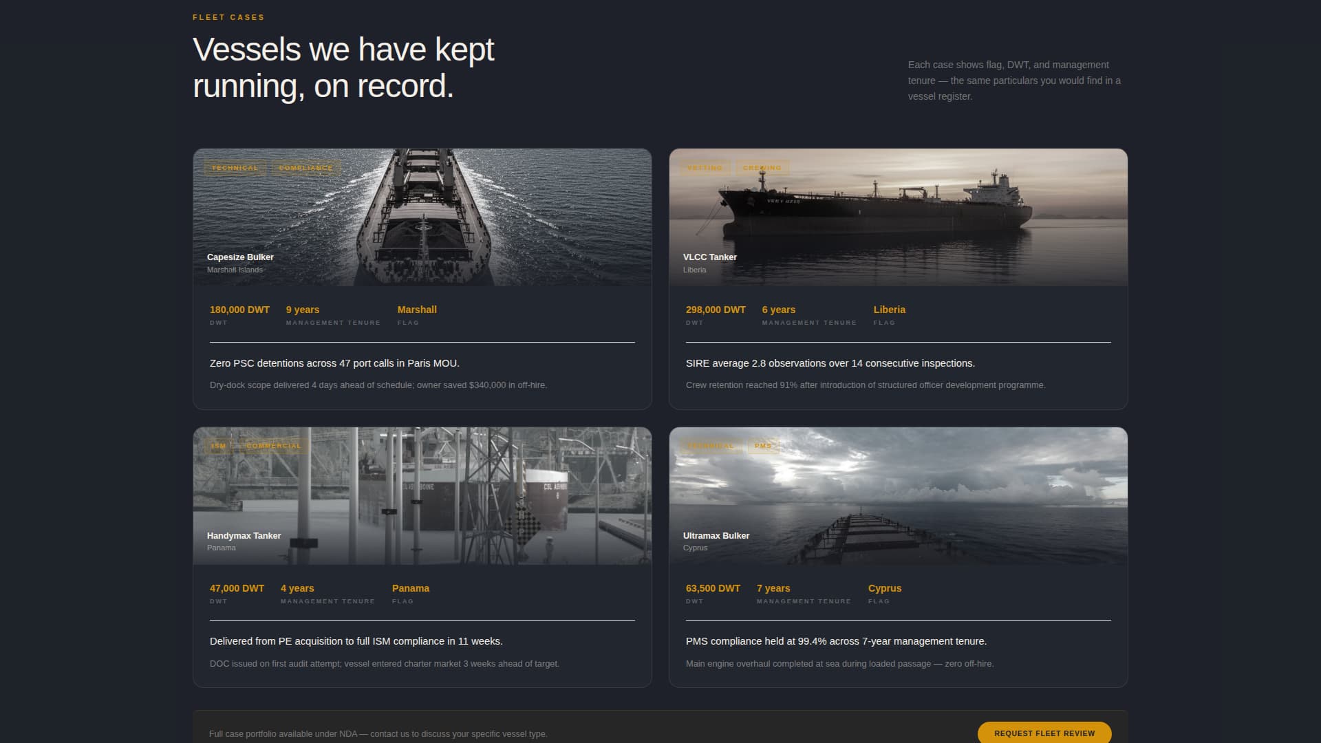 Ship Management Company Website Template