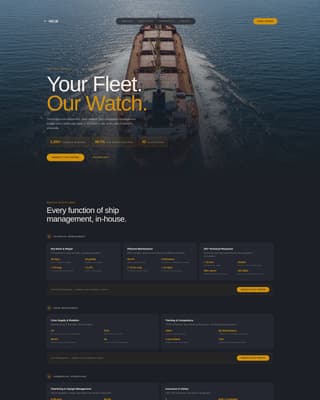 Ship Management Company Website Template