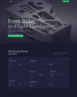 Aerospace & Space Component Manufacturing Website Template