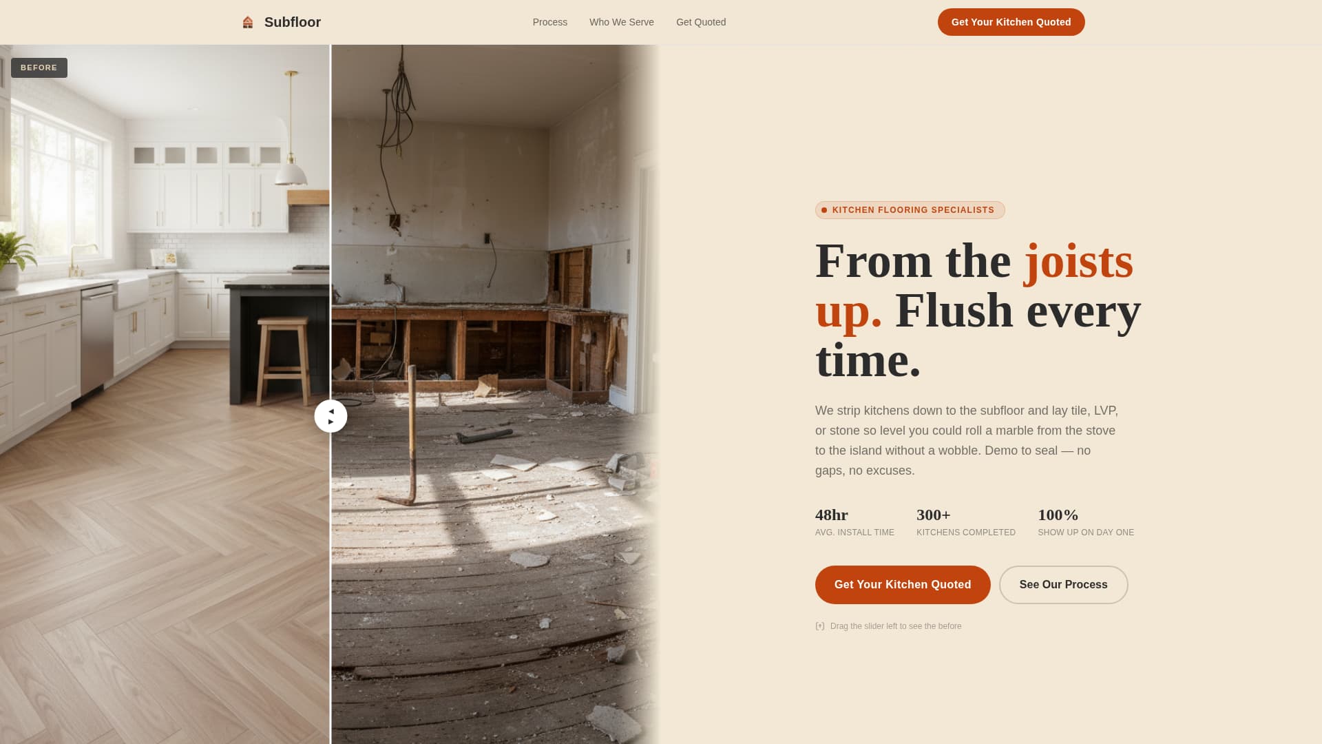 Kitchen Renovation Professional Website Template