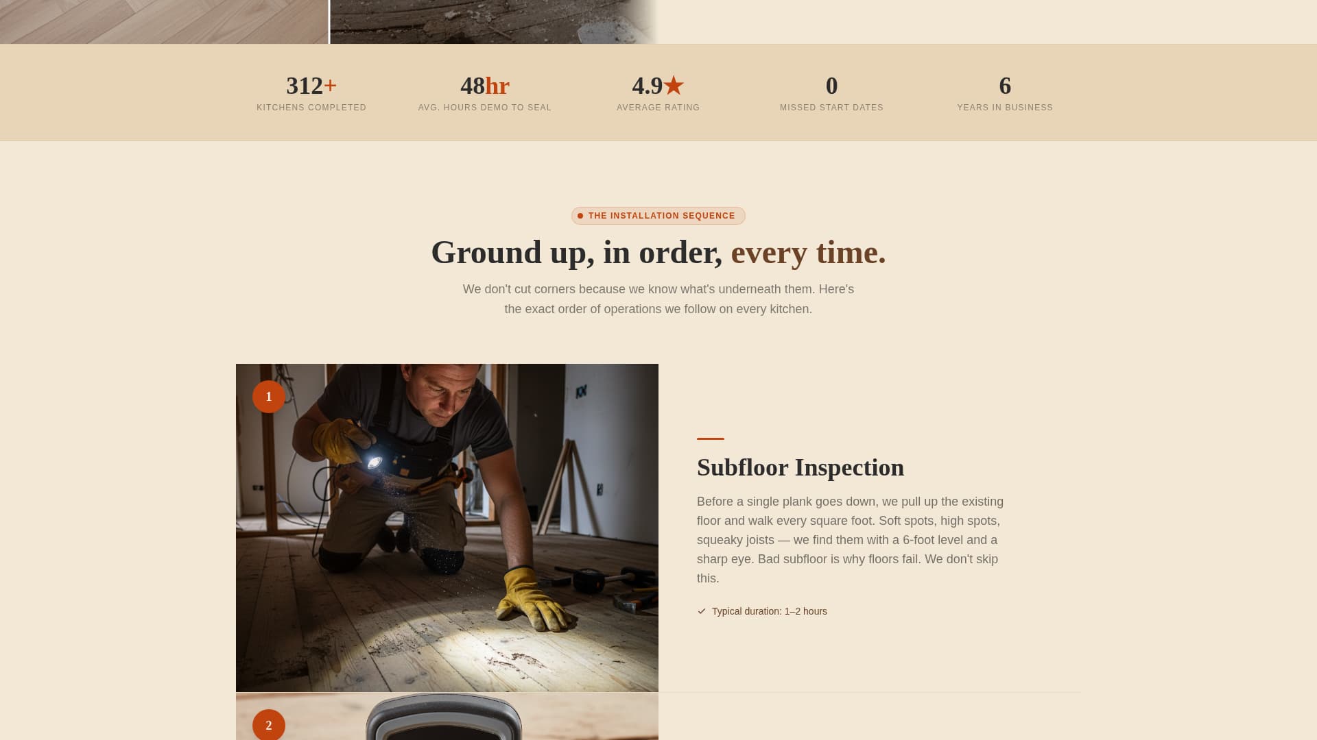 Kitchen Renovation Professional Website Template