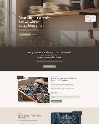 Advanced Kitchen Renovation Appointment Booking Website Template