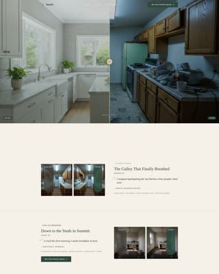 Specialist Kitchen Renovation Professional Website Template