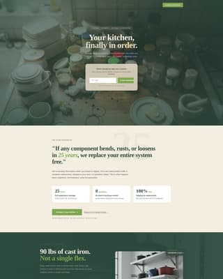 Kitchen Renovation Reviews & Social Proof Website Template